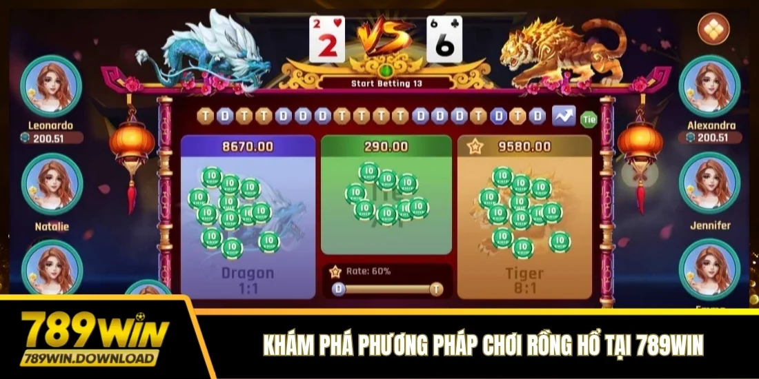Khám phá phương pháp chơi Rồng Hổ tại 789win